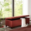NicBex Modern 49" Storage Bench Upholstered Accent Stools with Button Tufted for Bedroom and Entryway - 4 of 4