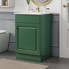 ORRD 20" Green Bathroom Vanity with Sink, Compact Cabinet with Door and Adjustable Shelf for Small Spaces - 2 of 4