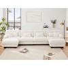NicBex Couches for Living Room 3-Seater Sofa Cloud Couch Comfy Chenille Upholstered Modular Deep Seat Sofa with 5 Pillows and Ottoman - 3 of 4
