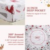 Christmas Printed Cotton Flannel Sheet Set - 3 of 4