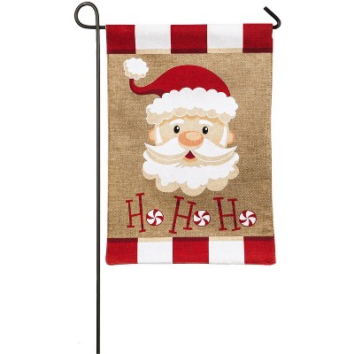 Evergreen Santa Ho Ho Ho Garden Flag