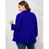 Clearlove Womens Plus Size 3/4 Sleeves Cardigan Lightweight Open Front Draped Ruffles Shawls Wraps Shrugs - 2 of 4