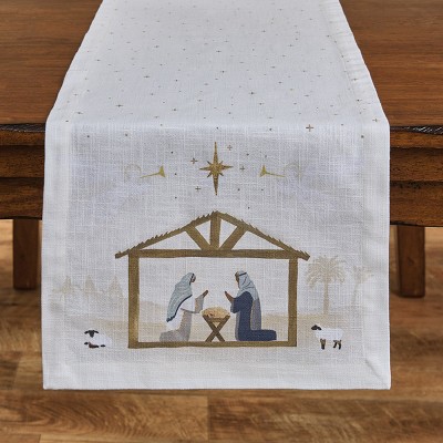 Split P Away In A Manger Table Runner 14" X 54"