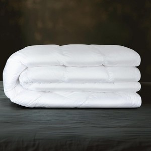 ComfyDown RoyalRest 750+ Fill Power Down Comforter - 100% Cotton Cover (Twin 64" x 88")  Made in USA - 1 of 4