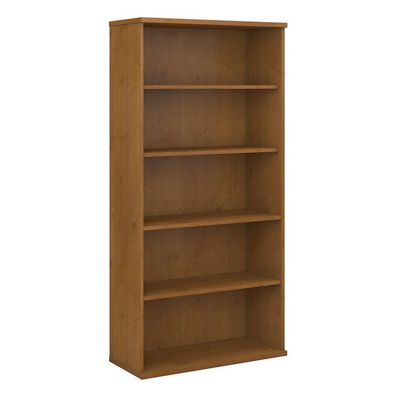 Wood 36 inches 5-Shelf Bookcase Natural Cherry Brown- Scranton & Co, 1 of 5