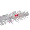 Northlight 3' Pre-Lit Slim White Iridescent Pine Artificial Christmas Tree - Pink Lights - 4 of 4