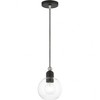 Livex Lighting Downtown 1 - Light Pendant in  Black/Brushed Nickel - 3 of 4