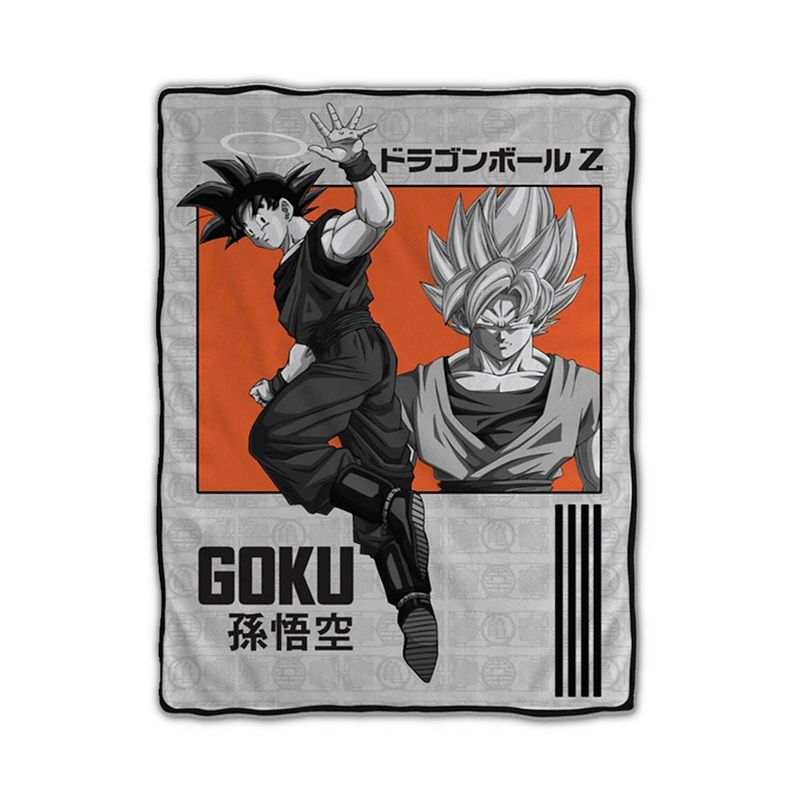 Dragon Ball Z Goku Super Saiyan 45 x 60 inches Fleece Blanket, 1 of 4