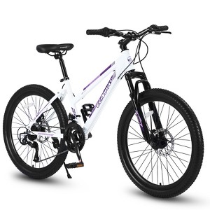 Gulches 26 inch Mountain Bike for Teenagers Girls Women, Shimano 21 Speeds with Dual Disc Brakes and 100mm Front Suspension - 1 of 4