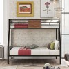 NicBex Twin Size Bunk Bed Metal Bed Frame with Full Length Guardrail, Headboard and Ladder for Bedroom, Dormitory, No Box Spring Required - 2 of 4