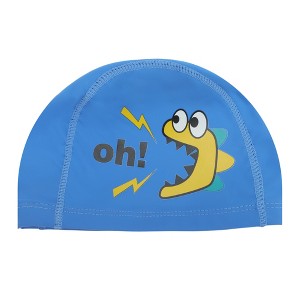 Unique Bargains Kid's Knitted PU Letter Swim Cap 1 Pc - 1 of 4
