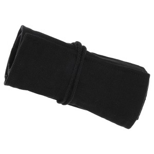 Unique Bargains Handmade Roll-Up Pencil Case Black - 1 of 4