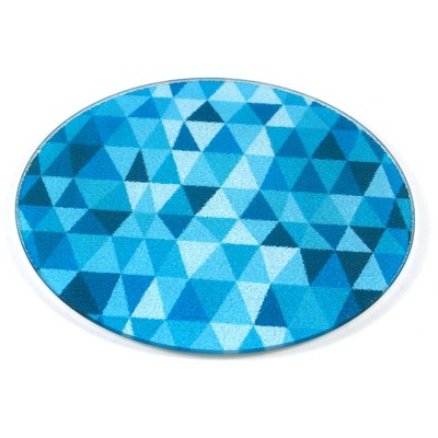 BigKitchen Crackle Ice Tempered Glass Round Cutting Board, 8 Inch