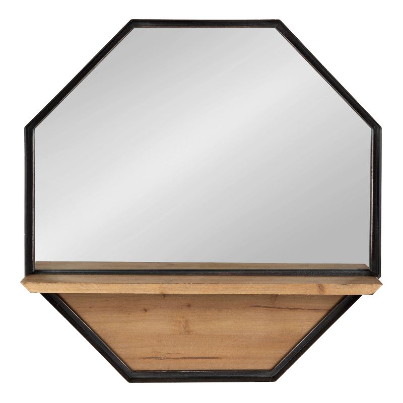 24&#34; x 24&#34; Owing Functional Wall Mirror Brown - Kate &#38; Laurel All Things Decor, 4 of 10