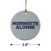 Monmouth University Official Hawks Alumn Porcelain Holiday Christmas Tree Ornament - 3 of 4