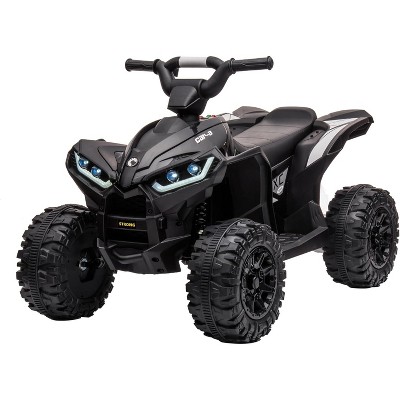 12V Kids Ride-On ATV Quad, Electric 4-Wheeler with 35W Dual Motors, 2 Control Modes, Music, Horn, Off-Road Car Toy for Boys & Girls