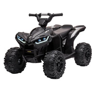 12V Kids Ride-On ATV Quad, Electric 4-Wheeler with 35W Dual Motors, 2 Control Modes, Music, Horn, Off-Road Car Toy for Boys & Girls - 1 of 4