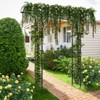 Tobuy Garden Arbor Decorative Metal Garden Arch w/ Trellises for Climbing Plant Vine Rose - 3 of 4
