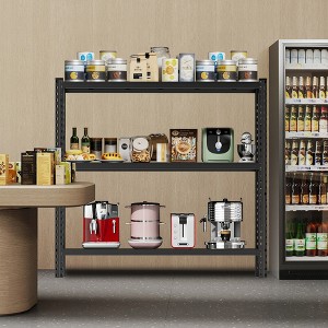 ROOMTEC 3 Tier Heavy Duty Metal Storage Shelving, Adjustable Storage Rack, Industrial Standing Shelves Unit (63"H x 67"W x 19.7"D) - 1 of 4