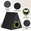 Dolonm Outdoor Triangle Cat House, Weatherproof Resin Shelter w/UV Protection for Indoor & Outdoor Use - 4 of 4
