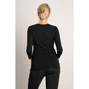 NOM Maternity Liv Long Sleeve Crew Neck Tee - 1 of 4