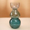 ChicFurnit Decorative Vases Elegant Flower Vase Jarron Florero Glass Vase Tabletop Vase Modern Vase for Living Room Decor, Green, 6.5"*6.5"*14" - 2 of 4