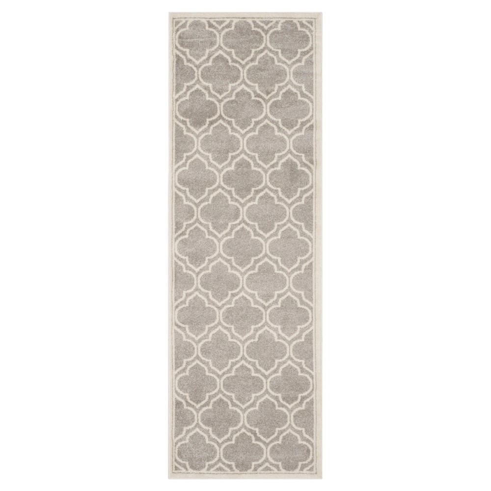 2'3inx11' Runner Coco Loomed Light Gray/Ivory - Safavieh