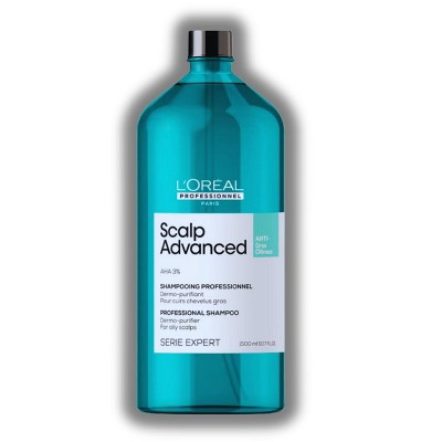 L'oreal Scalp Advanced Anti Discomfort Shampoo (50.7 oz XXL Refill size)| Ultra-potent Actives | | Regulating and soothing Powers