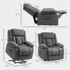 CIPACHO Power Lift Recliner Chair with Massage and Heat, Electric Lift Chair with Side Pockets for Elderly, Gray - 2 of 4
