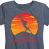 Women's The Lion King Baby Simba and Raifki Pride Rock Short Sleeve Graphic T-Shirt - Heather Blue - 2X - 2 of 4