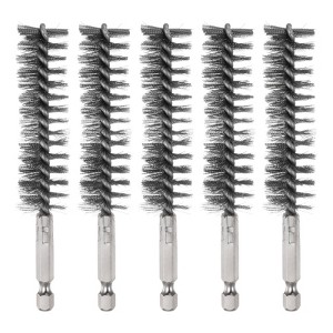 Unique Bargains Stainless Steel Cleaning Tools and Accessories Durable 1/4 Inch Hex Bore Brushes - 1 of 4