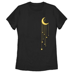 Women's CHIN UP Moon Star Shower T-Shirt - 1 of 4