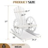 Karl Home | 23.5-Inch Adirondack Wagon-inspired Wooden Outdoor Rocking Chair - 2 of 4