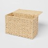 Woven Basket with Lid Beige - Threshold™ - image 3 of 4