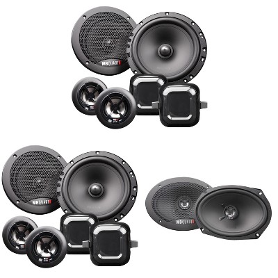 MB Quart Discus DS2-216 6.5 Inch Component Speakers with DK2-169 6x9 Inch Coax Speakers