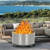 20.5In Portable Outdoor Bonfire Smokeless Firepit Stove with Stand and Removable Ash Pan, Stainless Steel Wood Burning Fireplace, Ideal for 4-6 People - image 2 of 4