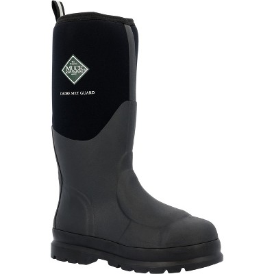 Men's Muck Chore Classic Steel Toe Boot, CHSMETA, Black