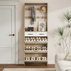 Shoe Storage Cabinet for Entryway, Slim Shoe Cabinet with 3 Flip Doors, 2 Drawers and Hanger, Freestanding Shoe Rack Organizer - 3 of 4