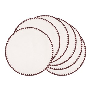 REGALWOVEN Farmhouse Placemats Set of 4 Placemats for Dining Table Decor Indoor Washable Kitchen Table Mat - 1 of 4