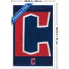 Trends International MLB Cleveland Guardians - Logo 25 Framed Wall Poster Prints - 3 of 4