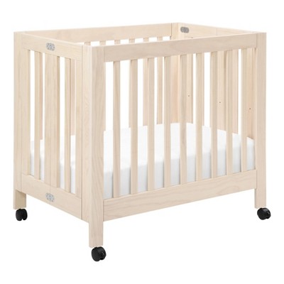 Mini crib clearance natural wood