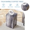 Maggift Patio End Tables, Texture Design Coffee Table for Living Room, Patio, Bedroom, Gray, 11.8"*11.8"*19.6" - 4 of 4