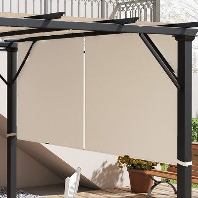 Outsunny UV Protection Beige Polyester Pergola Shade Cover for 10 x 11.8ft Pergola