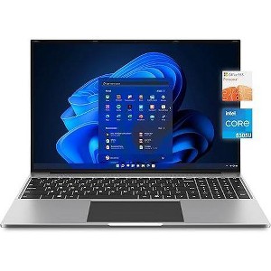 jumper 16 Inch Laptop, 4-Core N95 Processor, Up to 3.4Ghz, 16GB RAM, 640GB Storage, 1 Year Office 365, 1200p FHD IPS Display, WiFi-6, 38Wh Battery - 1 of 1