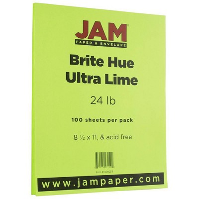JAM Paper Brite Hue 24lb Paper 8.5" x 11" 100pk