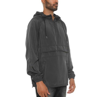 Slickblue Men's Color Block Pullover Anorak Jacket, Windbreaker Activewear for Running, Hiking & Travel, Sizes S-3XL