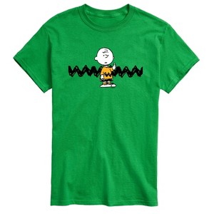 Men's - Peanuts - Charlie Brown Short Sleeve Graphic T-Shirt - 1 of 4