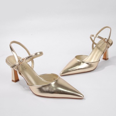 Berness Women's Celine Pointed-Toe Slingback Heels - image 2