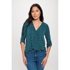 WEST K Women's Hollie Roll-tab Sleeve Blouse - 4 of 4
