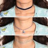 Disney Girls Lilo & Stitch Necklace Trio - 3-Piece Choker Necklace Set with 1 Stretch Necklace and 2 12"+3" Necklaces - Stitch Jewelry for Girls - image 3 of 4